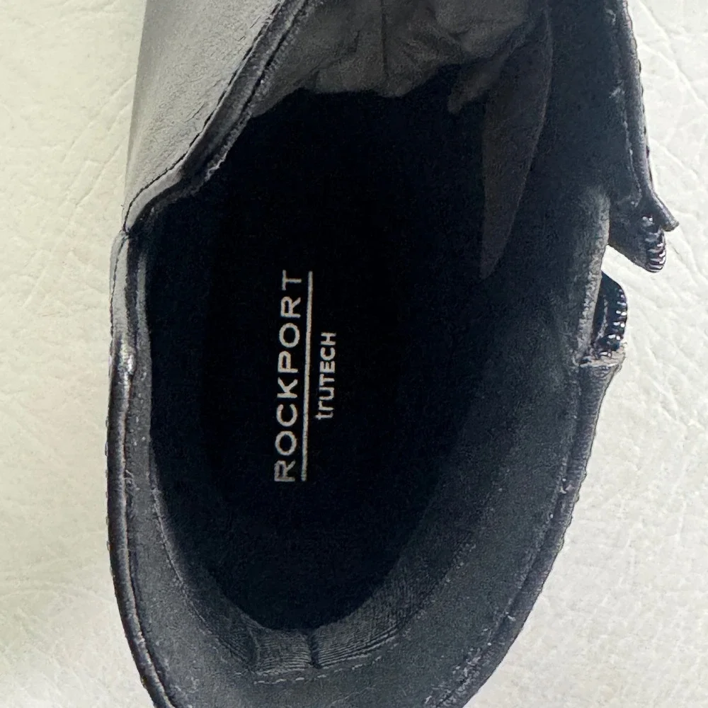 Rockport Milia V Bootie Black Leather Pointed Toe Ankle Boots CJ0834 Womens 9M